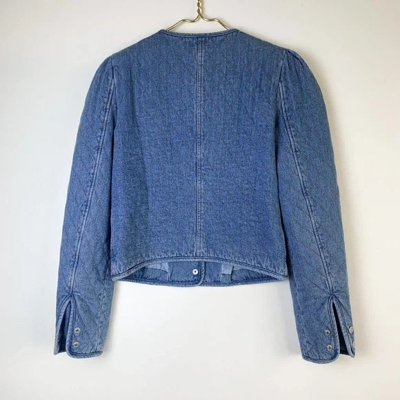 VERONICA BEARD Camilla Quilted Denim Jacket - Picture 6 of 8